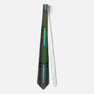 Colorful Stripe Black Tie