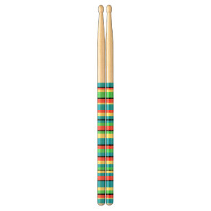 Colorful Stripe Custom Drumsticks