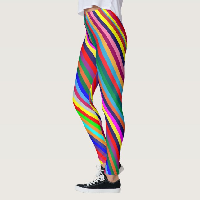 Colorful Stripe Leggings (Left)