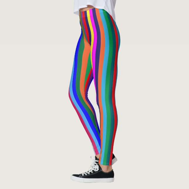 Colorful Stripe Leggings (Left)