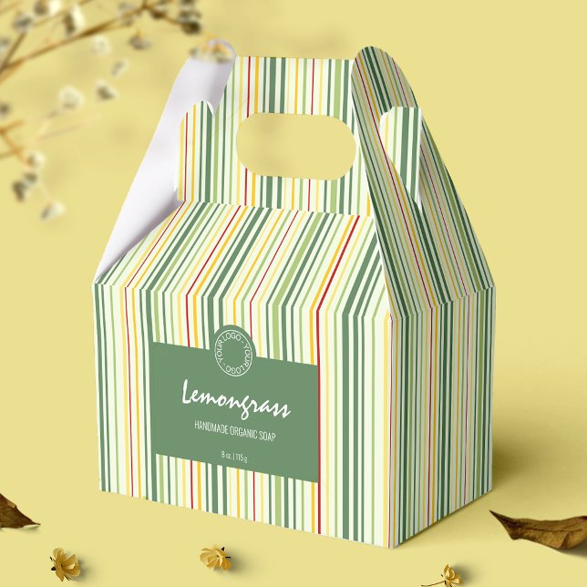 Colorful Stripe Lines Soap Box Business Packaging (Creator Uploaded)