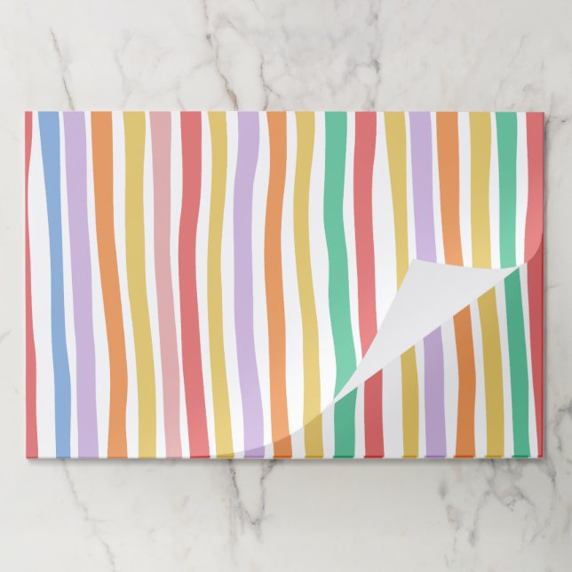 Colorful Stripe Placemats (Folded)