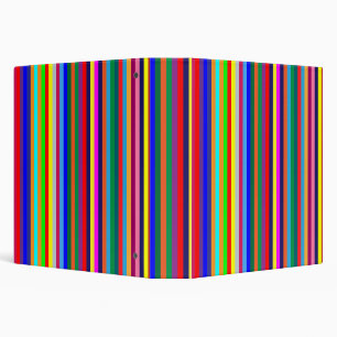 Colorful Stripe School binder