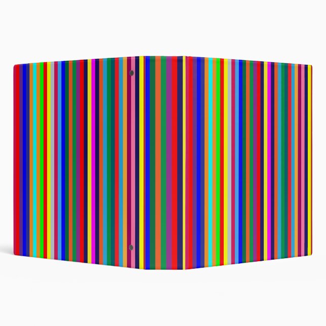 Colorful Stripe School binder (Background)