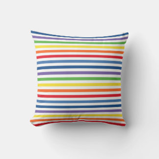 Colorful Stripe Throw Pillow