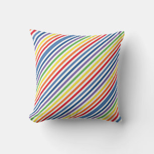 Colorful Stripe Throw Pillow