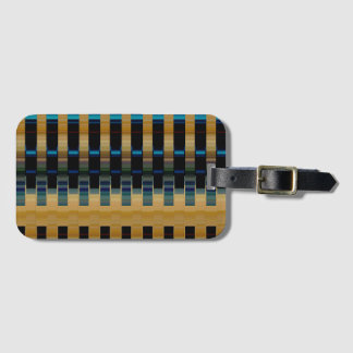 colorful stripe weave luggage tag