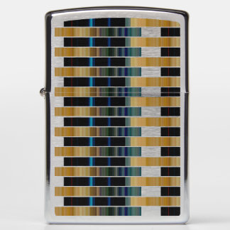 colorful stripe weave zippo lighter