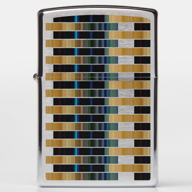 colorful stripe weave zippo lighter (Front)