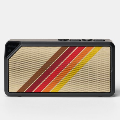 Colorful Striped 70s 80s Retro Racing Stripes Bluetooth Speaker