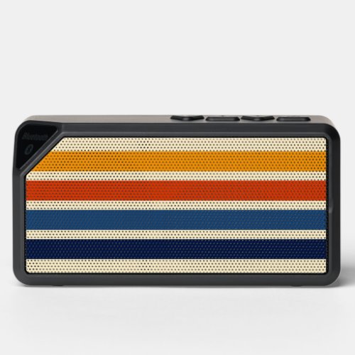 Colorful Striped 70s 80s Retro Racing Stripes Bluetooth Speaker