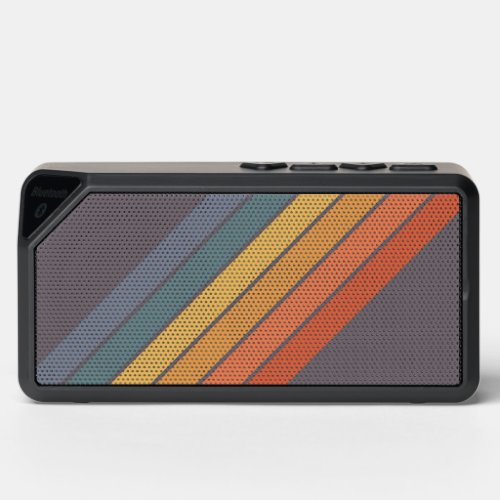 Colorful Striped 70s 80s Retro Racing Stripes Bluetooth Speaker