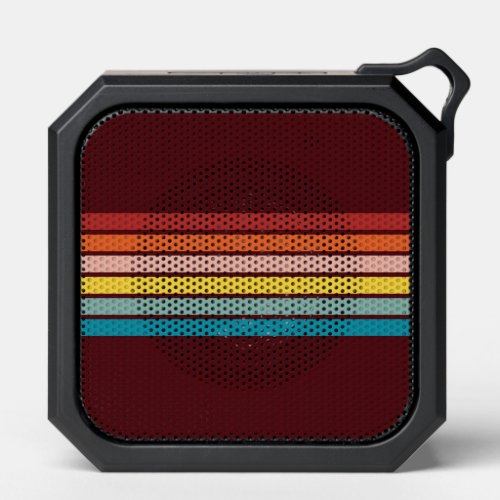 Colorful Striped 70s 80s Retro Racing Stripes Bluetooth Speaker