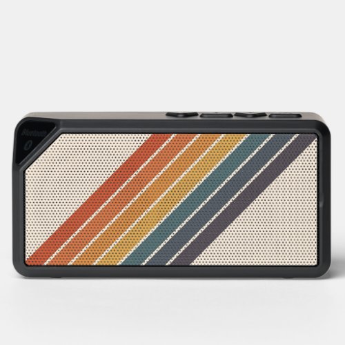 Colorful Striped 70s 80s Retro Racing Stripes Bluetooth Speaker