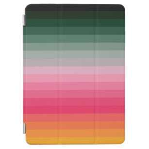 Colorful Striped 70s 80s Retro Rainbow Stripes iPad Air Cover