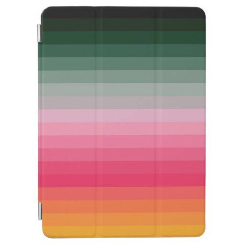 Colorful Striped 70s 80s Retro Rainbow Stripes iPad Air Cover