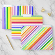 Colorful Striped Abstract Geometric Office Pattern