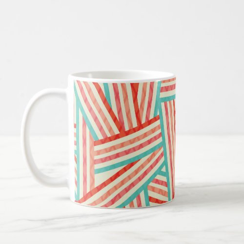 Colorful Striped Abstract Pattern Coffee Mug