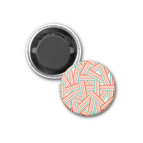 Colorful Striped Abstract Pattern Magnet