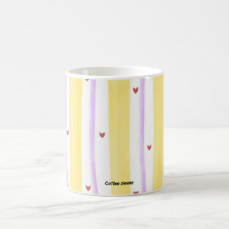 Colorful Striped Coffee Mug | Cute Dopamine Coffee