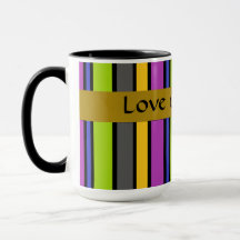 Colorful Striped Father's Day Mug