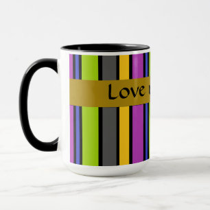 Colorful Striped Father's Day Mug