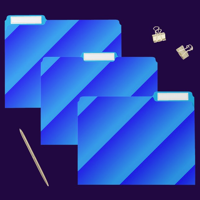 Colorful Striped Gradient Pattern File Folder (Creator Uploaded)