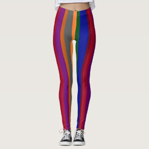 Colorful Striped Leggings