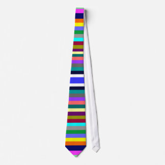 Colorful Striped Patterned Tie