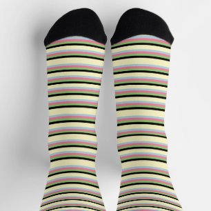 Colorful Striped Retro Cool Unisex for Him & Her Socks