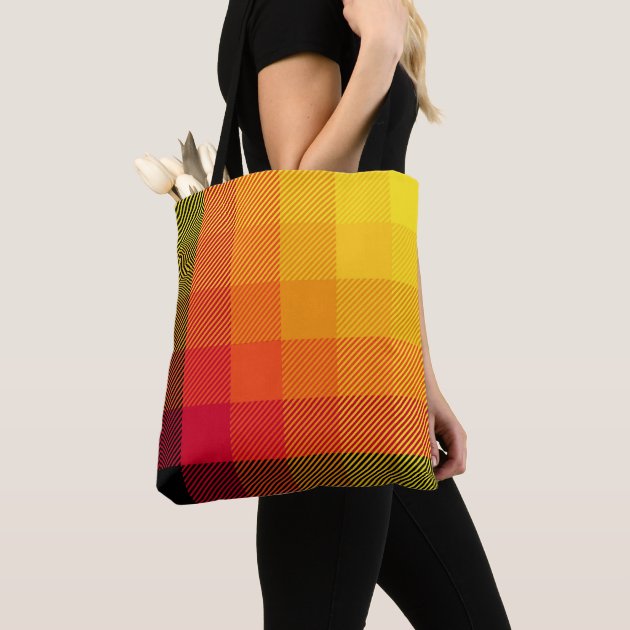 flannel tote bag