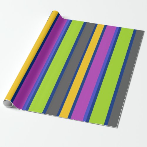 Colorful Striped  Wrapping Paper