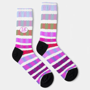 Colorful Stripelike Designer Socks
