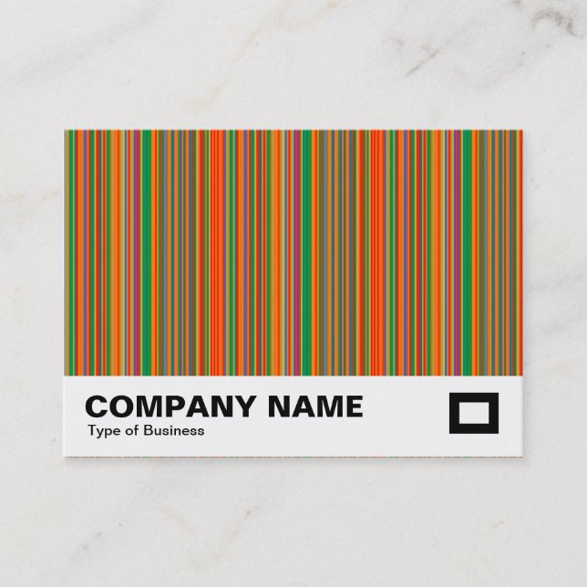 Colorful Stripes 01 Business Card (Front)