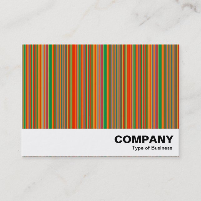 Colorful Stripes 01 Business Card (Front)