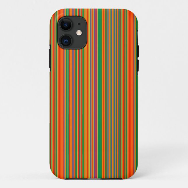 Colorful Stripes 01 iPhone Case (Back)
