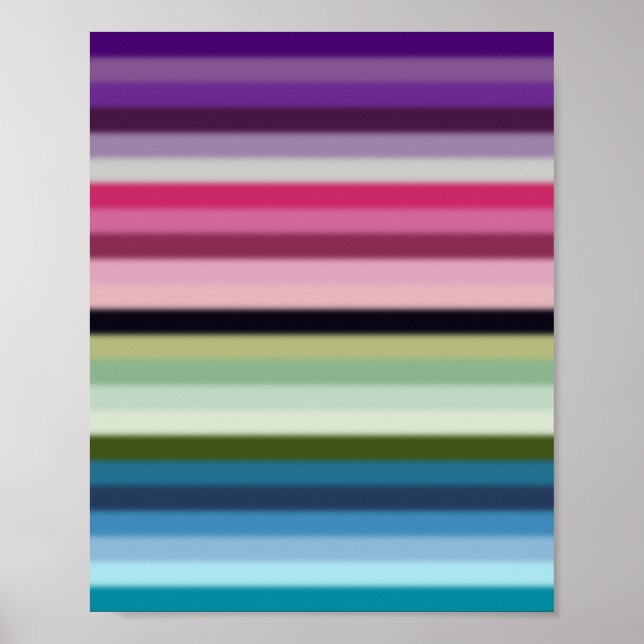 Colorful Stripes 01 Poster (Front)
