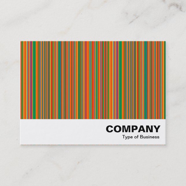 Colorful Stripes 02 Business Card (Front)