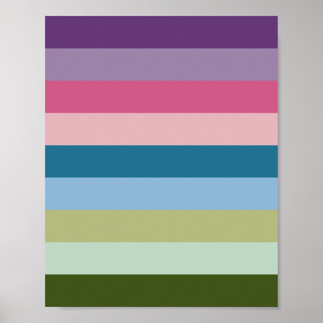 Colorful Stripes 02 Poster (Front)