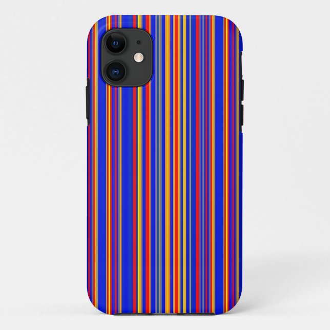 Colorful Stripes 04 iPhone Case (Back)