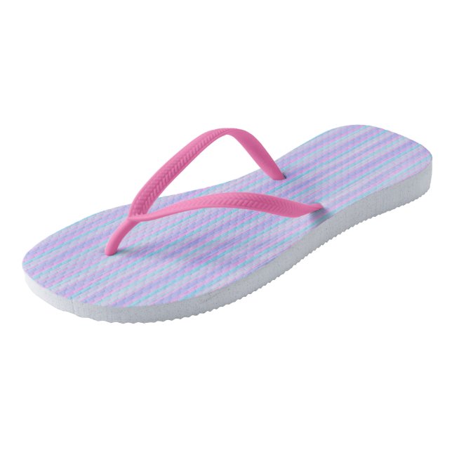 colorful stripes 4 flip flops (Angled)