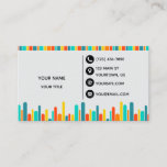 Colorful Stripes Abstract Business Card