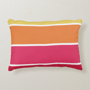 Colorful Stripes Accent Pillow