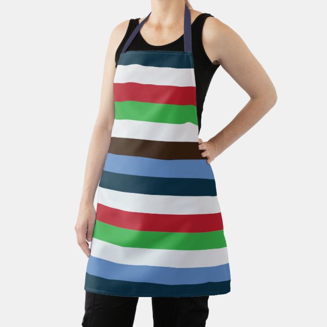 Colorful Stripes  Apron (Insitu)
