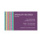 Colorful Stripes Babysitting Business Card