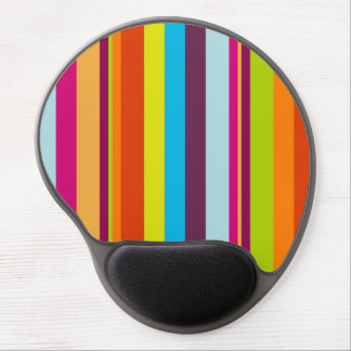 Colorful stripes background gel mouse pad
