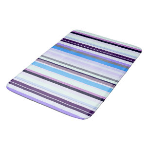 Colorful stripes  bath mat
