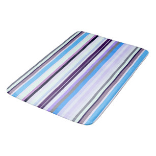 Colorful stripes bath mat