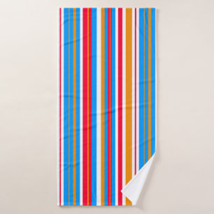 colorful stripes bath towel