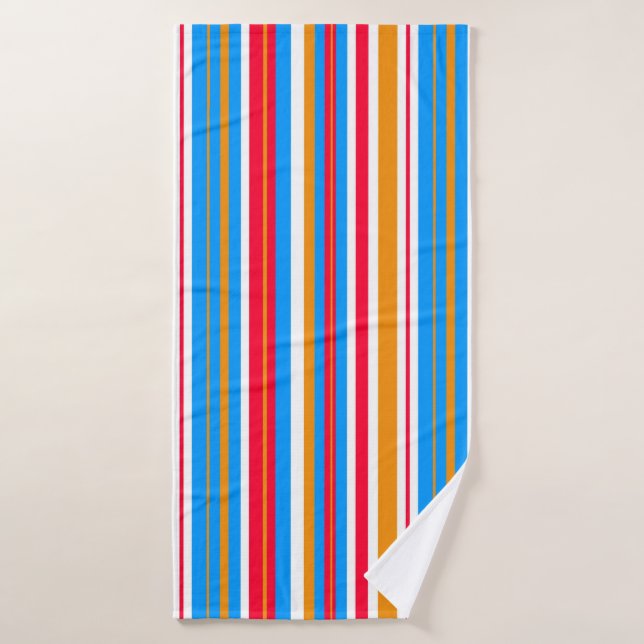 colorful stripes bath towel (Bath Towel)